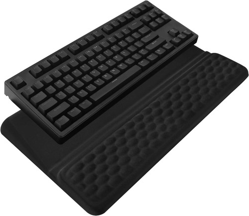 Computer keyboard stand with - computer,