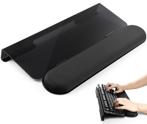 Black computer keyboard - computer, wrist