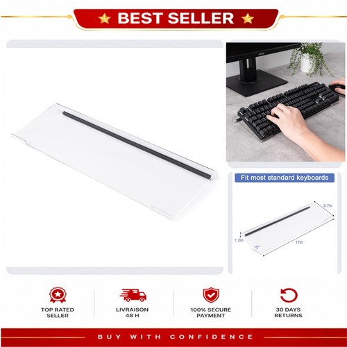 Clear acrylic keyboard stand - clear,