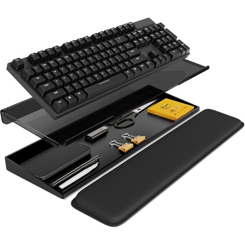 Clear black computer keyboard - clear,