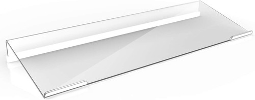 Clear acrylic tilted computer - acrylic,